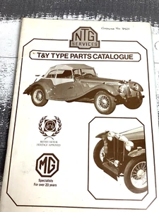 NTG Services T&Y Type Parts Catalog Vintage - Picture 1 of 3