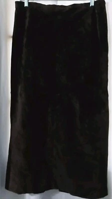 Falda ST. Johns Bay para mujer de cuero lavable de gamuza forrada 12 verde oliva longitud 36 Foto 1 de 4