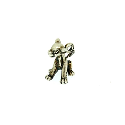 Vtg Ltd Disney Sterling Silver Charm 3D Simba Lion King - Image 1 of 4