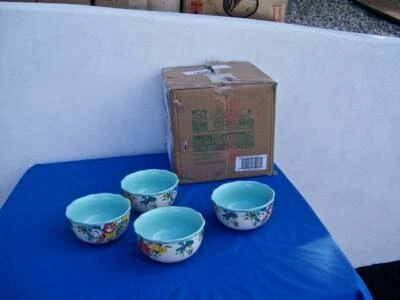 MUJER PIONERA *DULCE FLOR ROMÁNTICA* (LOTE DE 4) CUENCOS NUEVOS Foto 1 de 4