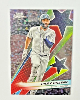 2024 Topps Cosmic Chrome RILEY GREENE Starfractor Case hit SSP #SF-79 Tigers - Image 1 of 2