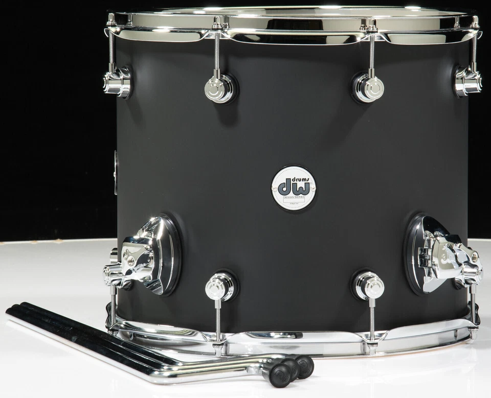 DW Design Series 12X14 Floor Tom Negro Satinado Foto 1 de 2