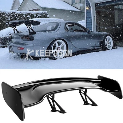 For Mazda RX-7 RX-8 Miata 46" Rear Trunk Spoiler Racing GT Wing Gloss Black - Image 1 of 4