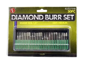 SE 30 Stück Diamant Grat Set sortiert mittlere Körnung 1/8 Schaft 82327DB - Bild 1 von 1