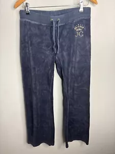 Vintage Velour Juicy Couture Baggy Pants Womens Size Small Blue 5299 - Picture 1 of 8