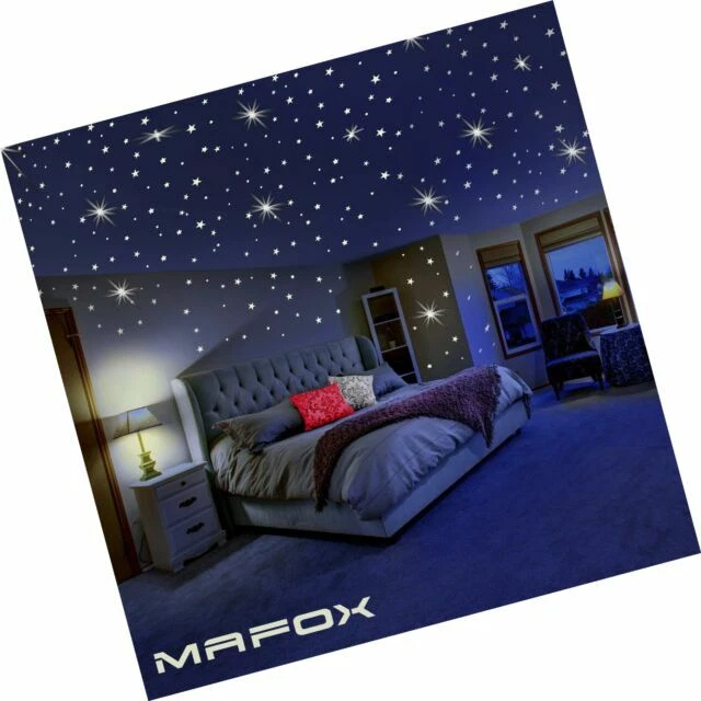 Mafox Glow In Dark Wall Sticker Stars