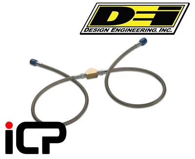 DEi Cry02 CO2 Stainless Braided Line Splitter For Dual Intercooler Spray Bars - Image 1 of 2