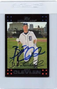 2007 Topps #59 Brent Clevlen Tigers Signed Auto *H8161