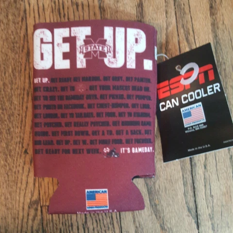 Mississippi State Bulldogs ESPN Can Cooler Coozie Kozy USA MADE! Cover