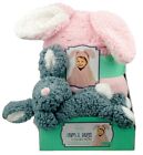 NEW! Little Miracles Animal Hugs Collection Hooded Blanket Bunny Plush Easter