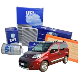 Kit Tagliando 4 Filtri Ufi Fiat Qubo 1.3 Mjt Multijet Euro 5 95cv - Imagen 1 de 9