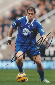 BOLTON & SWEDEN: JOHAN ELMANDER SIGNED 6x4 ACTION PHOTO+COA - Picture 1 of 1