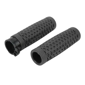 £ Black Pair Of 25mm/28mm Motorcycle Handlebar Grip Left Right Universal - Picture 1 of 22