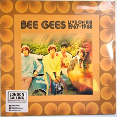 Bee Gees Live On Air 1967-1968 LP Album vinyl record limited numbered 2019 peach - Image 1 of 4