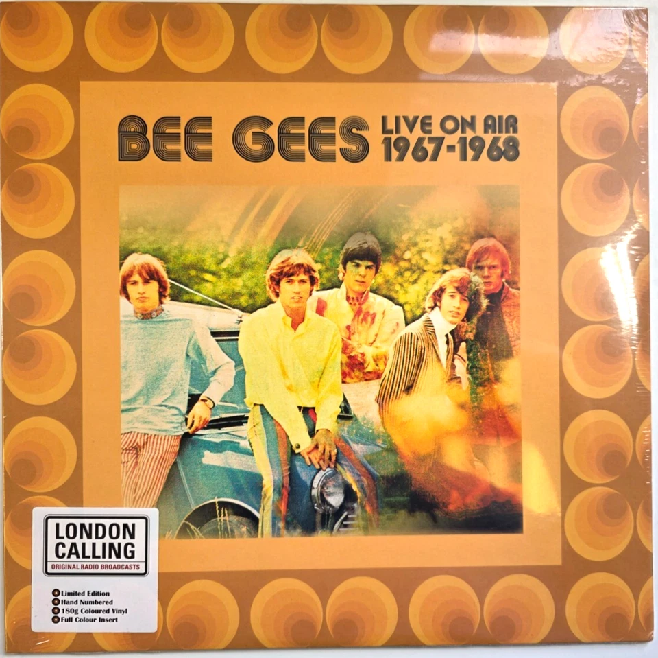 Bee Gees Live On Air 1967-1968 LP Album vinyl record limited numbered 2019 peach - Image 1 of 4