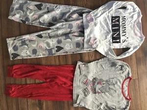 Girls Sleepwear Size 5 Kids 2 Piece Mommys Mini BunnyPajama Set Osh Kosh Carters - Picture 1 of 7