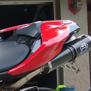 For Ducati 848 1098 1198 Rear Seat Cowl Fairing Seat Cover , Plastic , Red - Bild 1 von 4