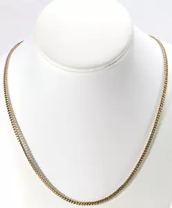 Catena per orologio a maglie cubane in oro 14 carati, lunga 14,5" - Foto 1 di 5