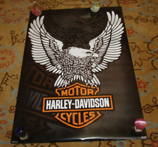 BIG 36X24 HARLEY DAVIDSON MOTOR CYCLES 2012 PROMO POSTER bar & shield Eagle Logo