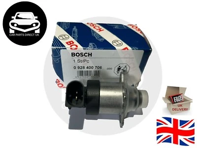 BOSCH 0928400706 FUEL SUCTION CONTROL VALVE Audi Volkswagen Seat Skoda 2.0 TDI - Image 1 of 2