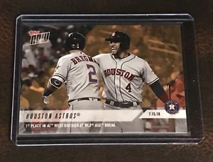 2018 TOPPS NOW #ODB-19 HOUSTON ASTROS 1ST PLACE IN AL WEST AT MLB ASG BREAK - Picture 1 of 2