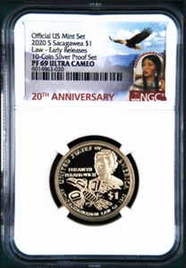 2020 S Proof Native American NGC PF69 $1 Anti-Discrimination from coin SilverSet - Picture 1 of 2