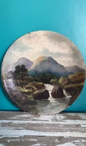 Vintage Ölgemälde Landschaft - Bild 1 von 6