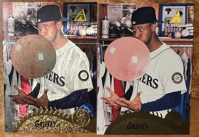 Ken Griffey Jr. 1995 Pinnacle COLECCIÓN MUSEO Y BASE #128 "Tarjeta de goma de mascar" Foto 1 de 4