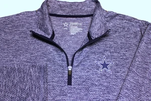 DALLAS COWBOYS AUTHENTIC POLY 1/4 ZIP LONG SLEEVE SHIRT--2XL--PERFECT!!--NWOT!! - Picture 1 of 1