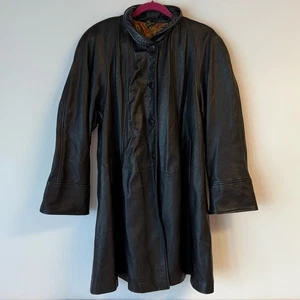 ISSEY MIYAKE Vintage Plantation Echtlederjacke schwarz - Bild 1 von 11
