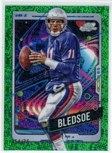 2024 Topps Cosmic Chrome Drew Bledsoe Green Space Dust Refractor  /75 - Picture 1 of 2
