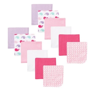 Luvable Friends Salviette Ricco Cotone Bambina, Bambina Balena, Taglia Unica - Foto 1 di 1