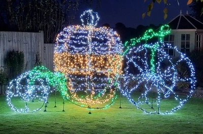 Festive Frames Christmas Cinderella Coach 3.7mtrs  3D Display Kit Framework Only - Image 1 of 4