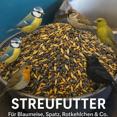 10 kg Streufutter Vogelfutter Wildvogelfutter 4 Jahreszeiten Premium Mischung - Bild 1 von 2