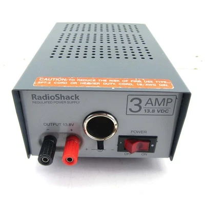 Radio Shack Regulated Power Supply 22-504 13.8 Volt 3 Amp DC Output 120V Input - Image 1 of 2