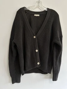 Tradlands Cardigan Sweater Womens Medium Chunky Knit Peru Shelter Neutral *Read* - Picture 1 of 10