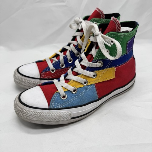 Sneakers alte Converse Chuck Taylor patchwork color block donna 7 uomo 5