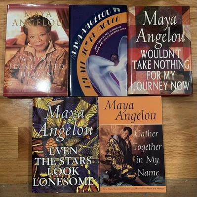 Mixed Lot of 5 Works by MAYA ANGELOU ~ Poetry and Prose — 第 1/4 张图片