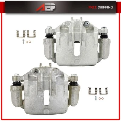 Pinzas de freno delanteras izquierda y derecha con juego de soportes para Kia Rondo 2007-2011 2012 Foto 1 de 4