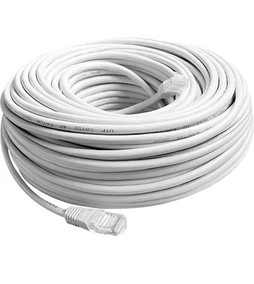 4X60FT Cat6 PoE IP Camera NVR Ethernet Cable Outdoor/Indoor RJ45 Jacks Cord Wire - Image 1 of 4