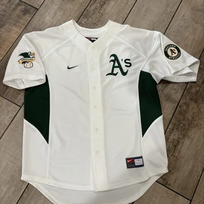 Camiseta deportiva vintage Nike Oakland Athletics A’s Eric Chavez #3 blanca para hombre talla mediana Foto 1 de 4
