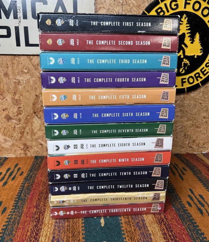South Park Seasons 1-14 (missing 11) DVD Box Sets w/ Slip Covers 13 Sets - Image 1 of 4