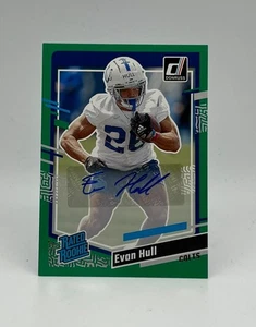 2023 Donruss Evan Scafo Rated Rookie Auto Verde #344 RC - Foto 1 di 2