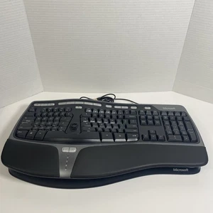 Microsoft Ergonomic Keyboard 4000 KU-0462 USB w/ Front Raiser - Tested - Picture 1 of 13