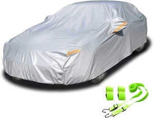 kayme 6 Layers Car Cover Waterproof All Weather for Automobiles and car Black  - Bild 1 von 9