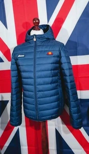 Ellesse Hooded Puffer Jacket - L/XL - Navy - Mod Casuals Terraces - Picture 1 of 6