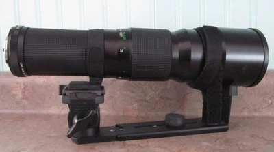 Yashica 400MM 1:5.6 Tele Lens, Nikon F Mount, W/ Manfrotto 293/234 RC Lens Mount - Image 1 of 4