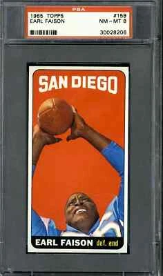 1965 Topps #158 Earl Faison - PSA 8 - Image 1 of 2