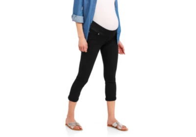 Oh! Mamma Maternity Demi Panel Stretch  Size L Color Black - Image 1 of 2