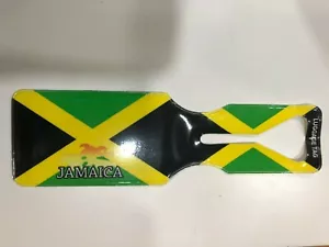 JAMAICA FLAG PRINT SUITCASE LUGGAGE TRAVEL BAG LABELS ROOTS REGGAE CULTURE - Picture 1 of 1